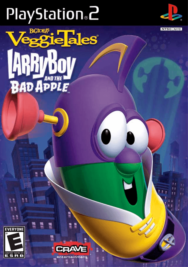 Veggie Tales: LarryBoy and the Bad Apple box art for Playstation 2